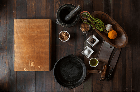 Spices and Food on the Table